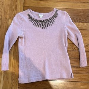 J Crew embellished sweater